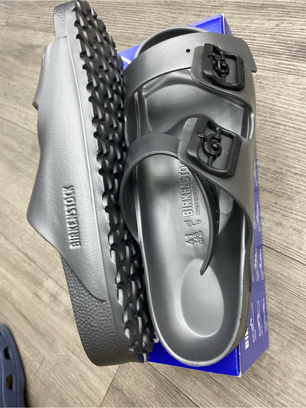 Birkenstock Arizona EVA Anthracite Sandals – Regular Fit Lightweight